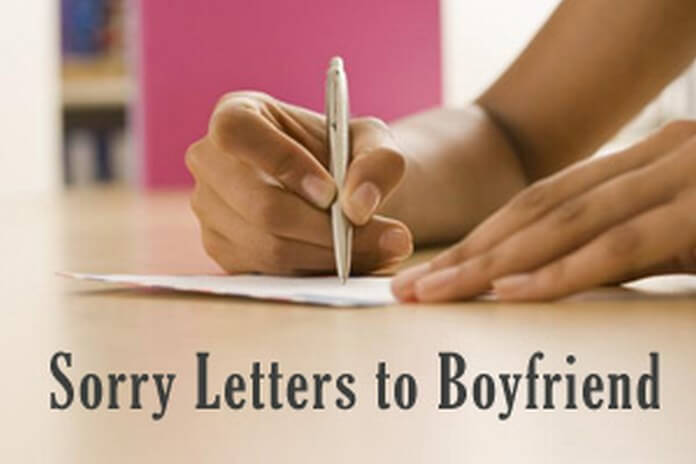 Apology letter to boyfriend