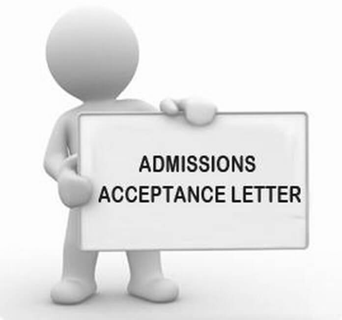 Admissions Acceptance Letter