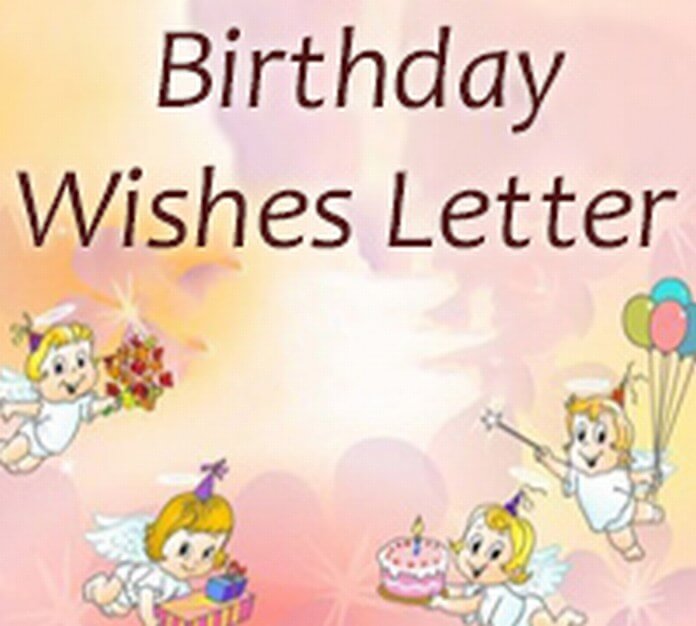 Birthday Wishes Letter sample