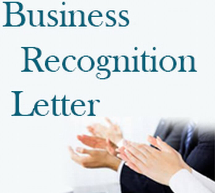 Business Recognition Letter