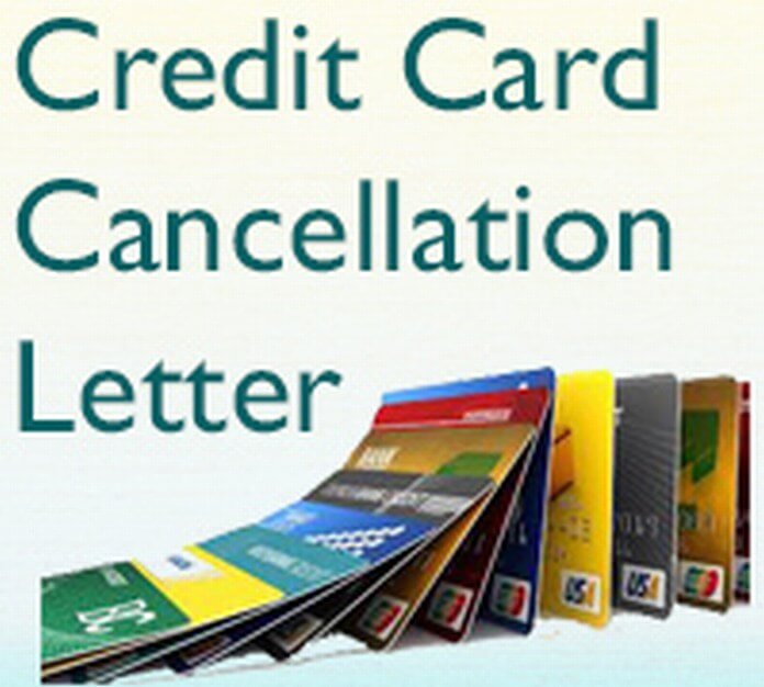 Credit Card Cancellation Letter