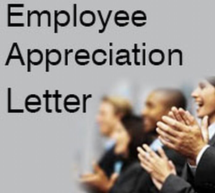 Employee Appreciation Letter