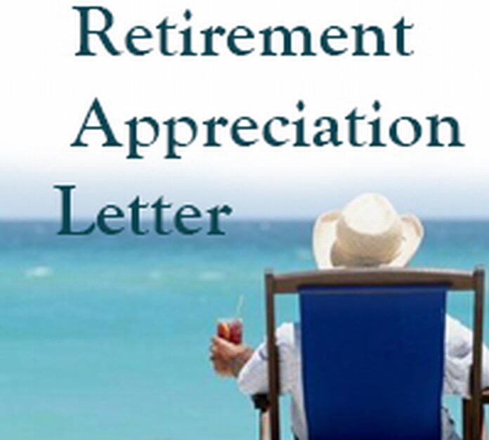 Retirement Appreciation Letter sample