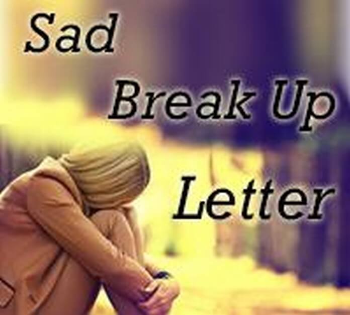 Sad Break up Letter