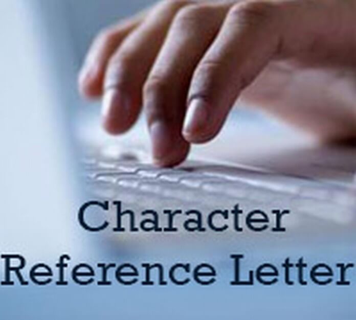 character reference Letter