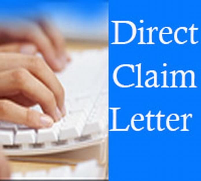 Direct Claim Letter