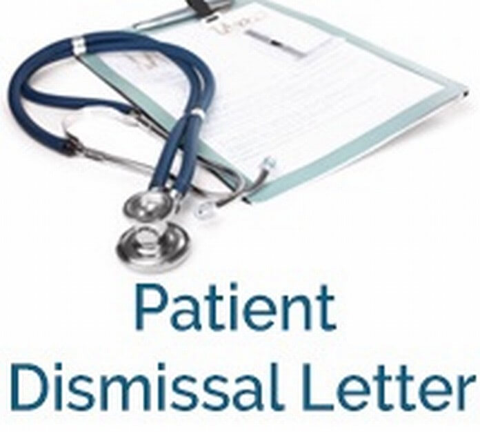 Patient Dismissal Letter sample
