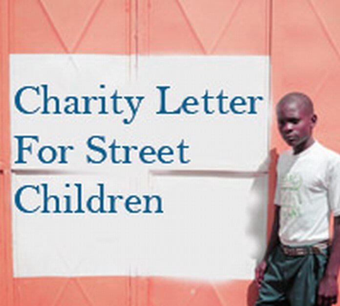 Charity Letter for Street Children
