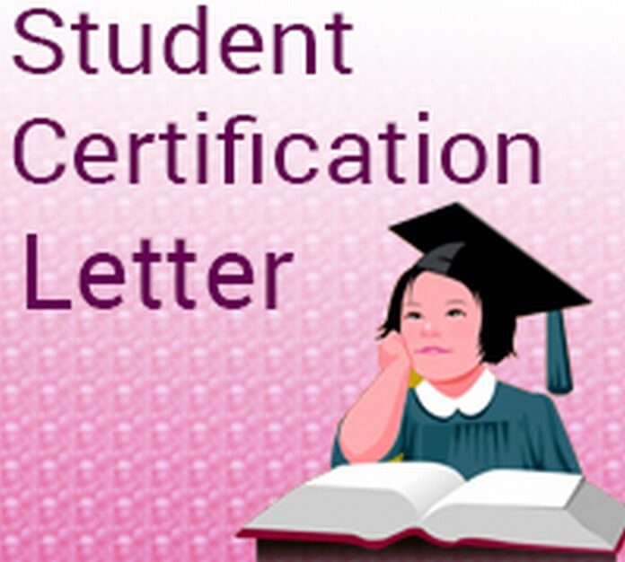 Student Certification Letter