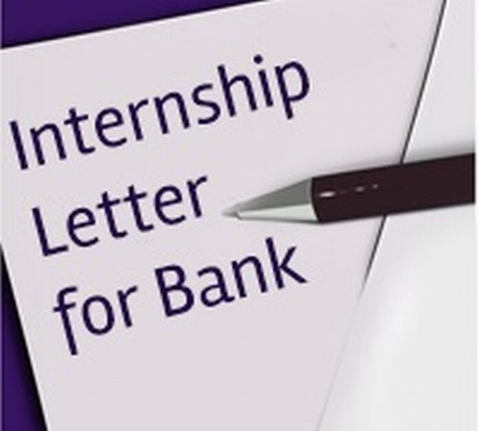 Internship Letter for Bank