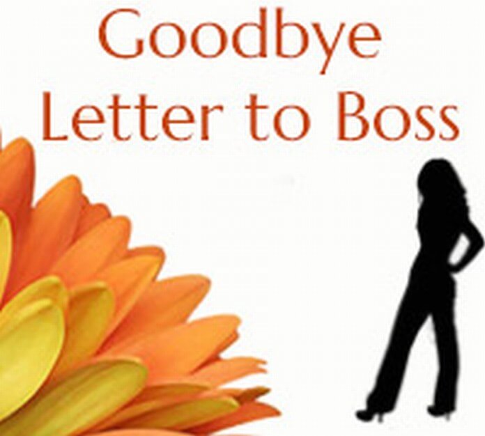 Goodbye Letter to Boss