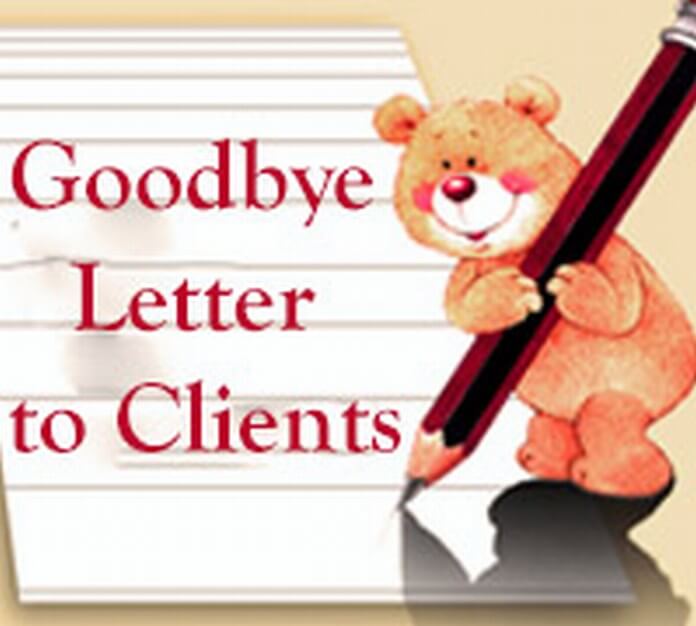 Goodbye Letter to Clients