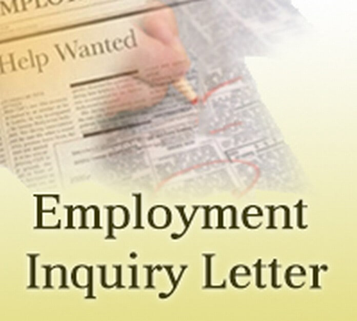 Employment Inquiry Letter