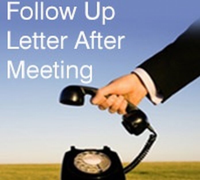 Follow Up Letter After Meeting