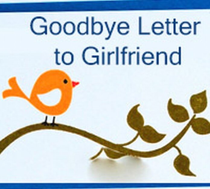 Sample Goodbye Letter to Girlfriend