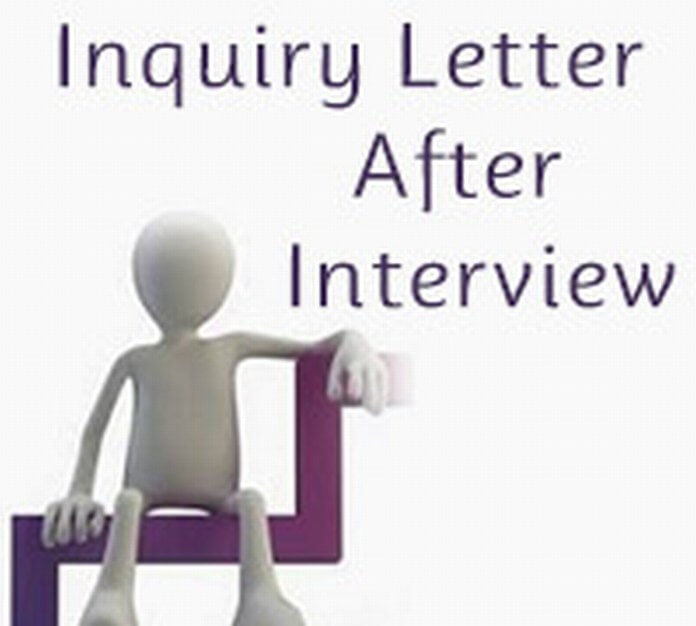 Inquiry Letter After Interview