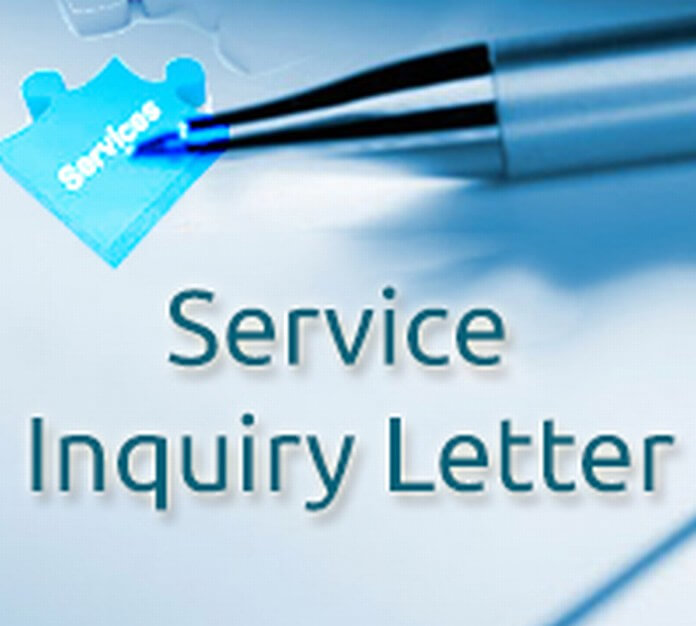 Service Inquiry Letter