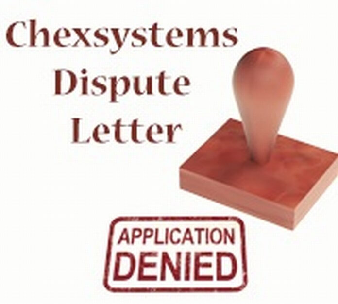 Sample Chexsystems Dispute Letter