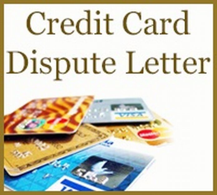Credit Card Dispute Letter