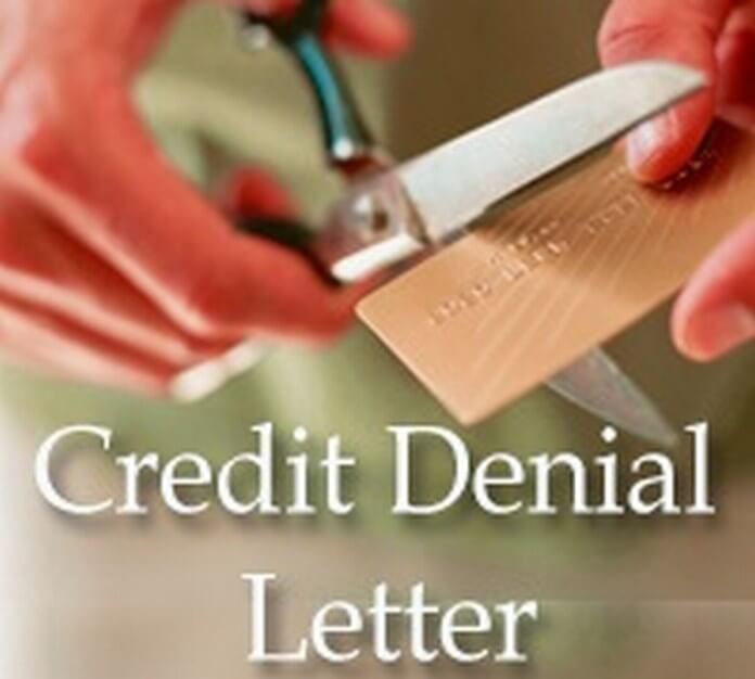 Credit Denial Letter example