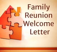 Family Reunion Welcome Letter