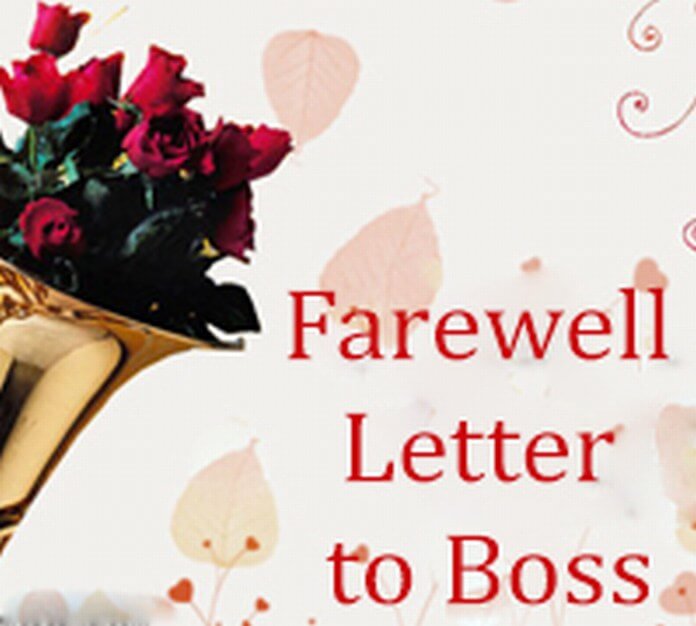 Farewell Letter to Boss