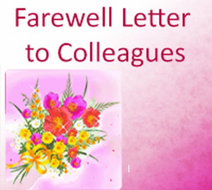 Farewell Letter to Colleagues
