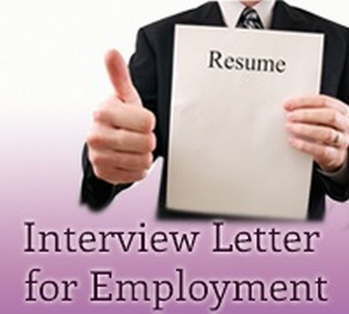 Interview Letter for Employment