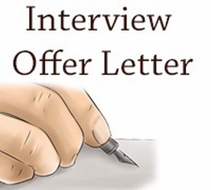 Interview Offer Letter example