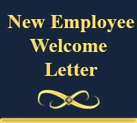 New Employee Welcome Letter