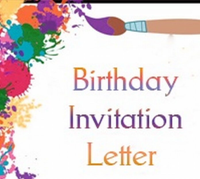 Sample Birthday Invitation Letter