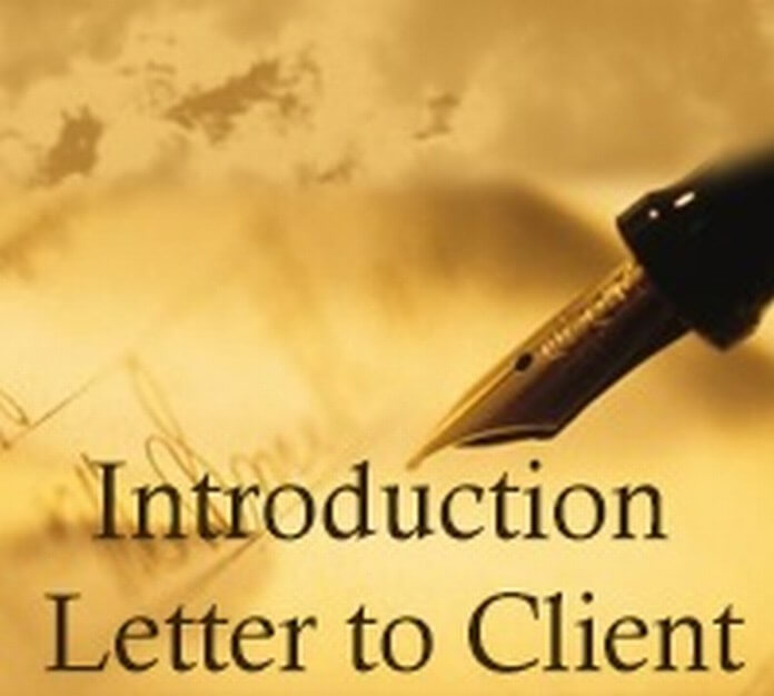 Sample Introduction Letter to Client