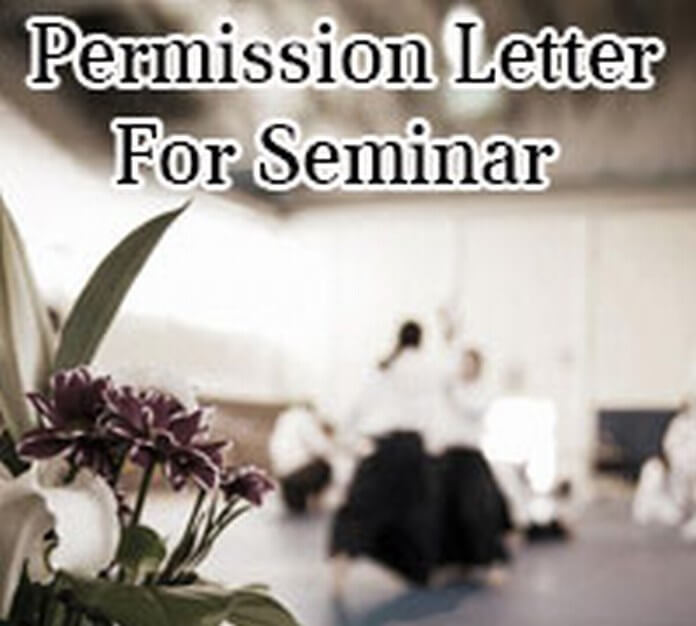 Permission Letter For Seminar