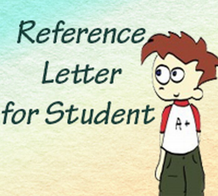 Reference Letter for Student