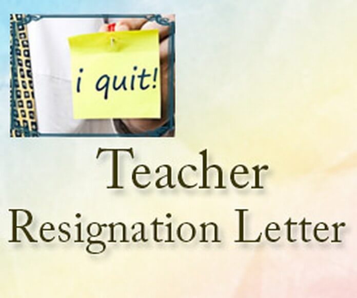 Teacher Resignation Letter