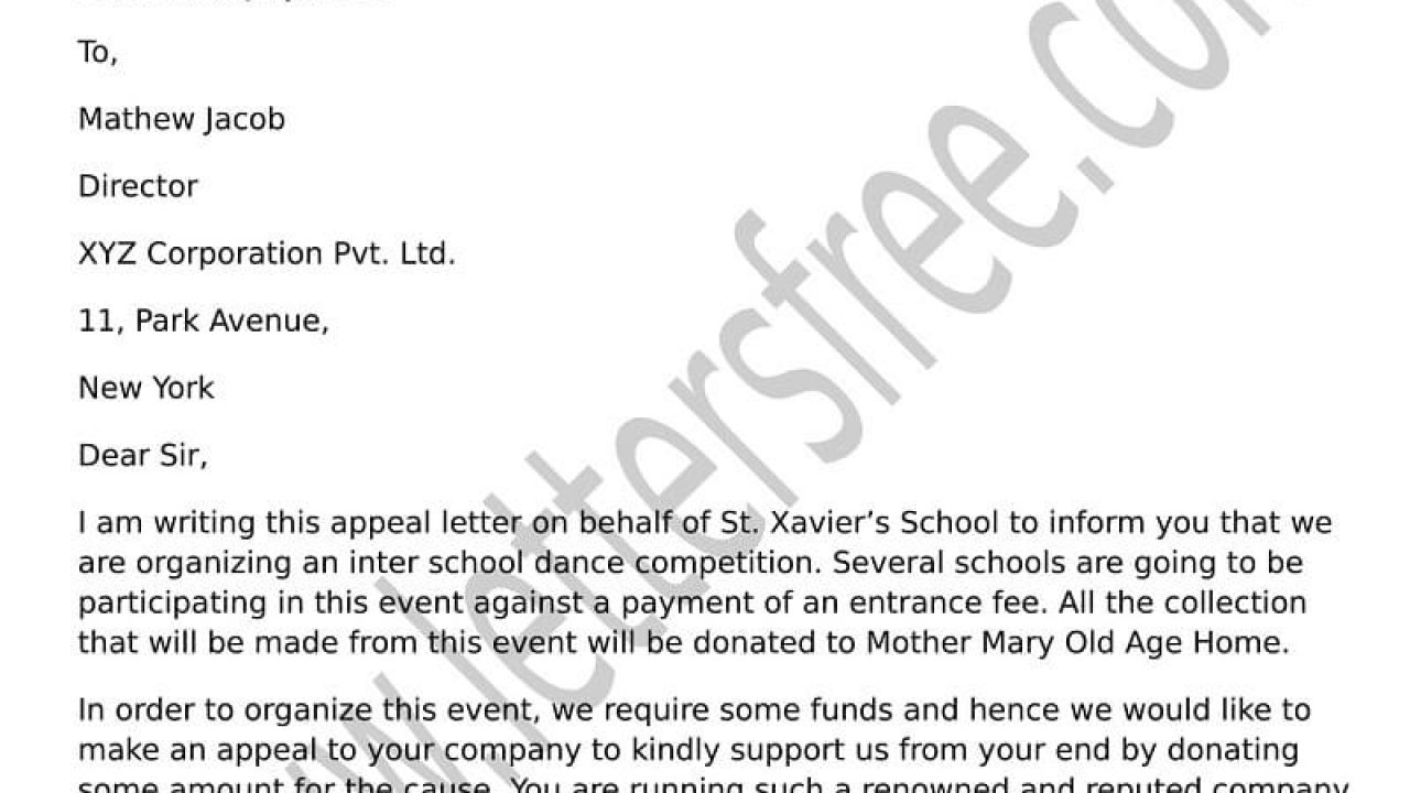 example of reconsideration letter