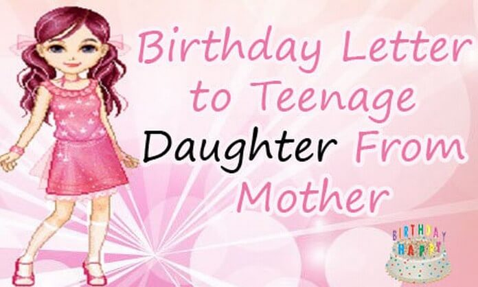 Birthday letter to daughter from mother