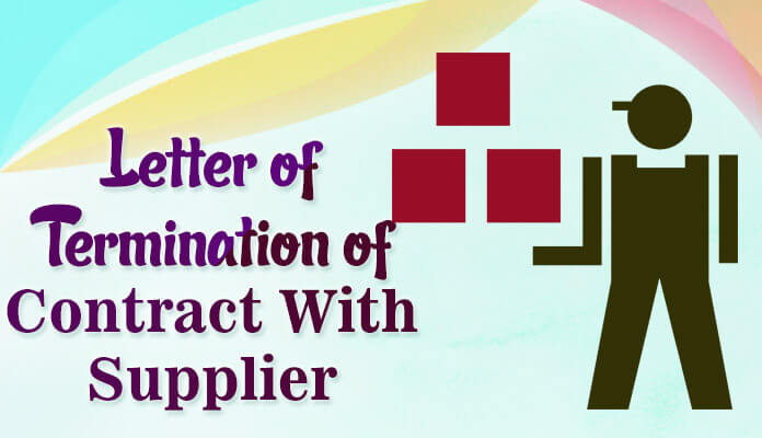 Contract Termination Letter With Supplier