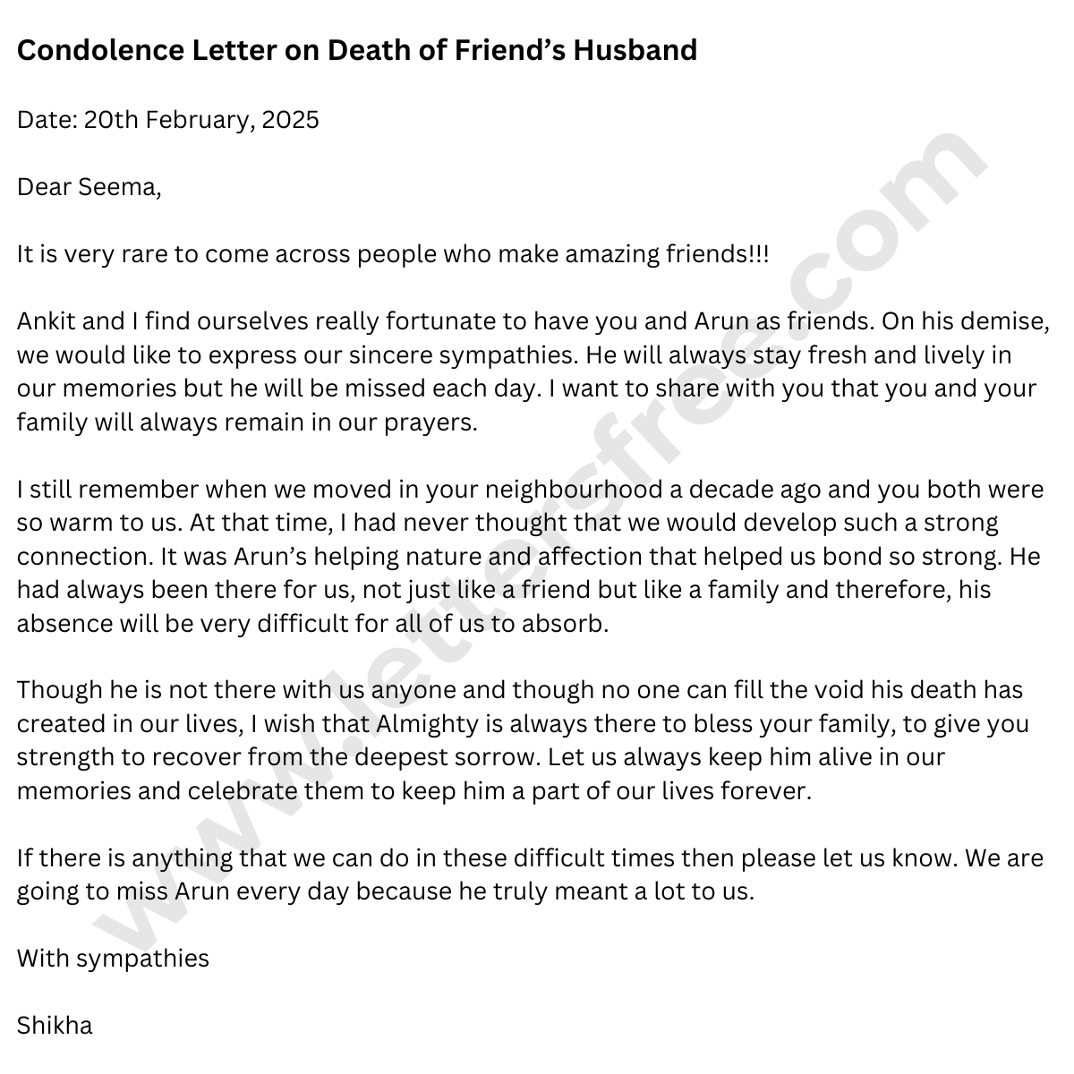 condolence-letter-to-a-friend-who-lost-her-husband