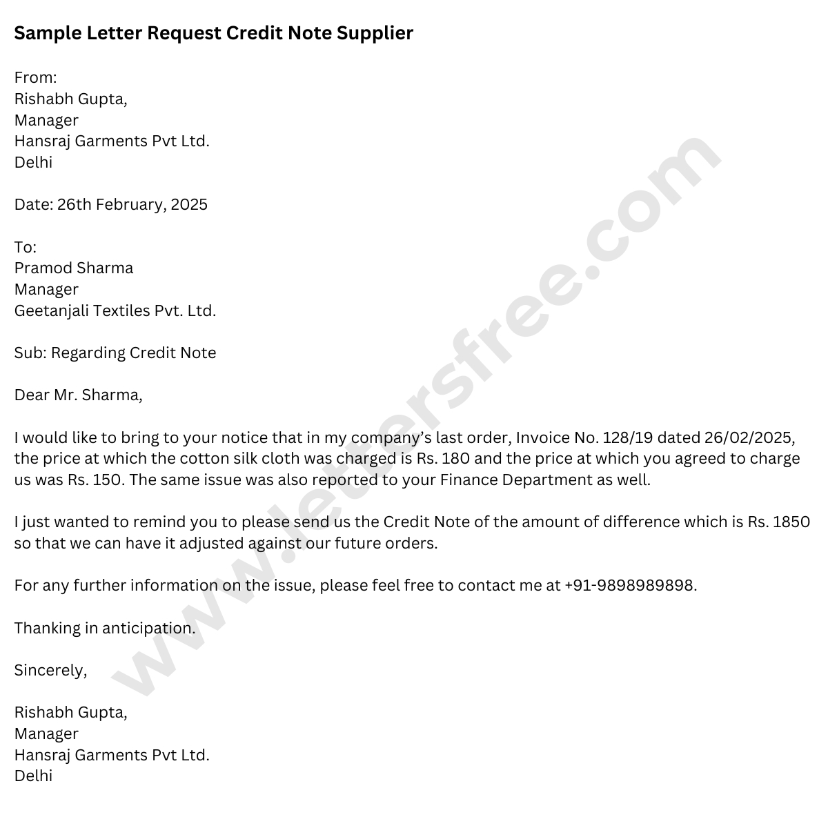 letter-request-credit-note-supplier