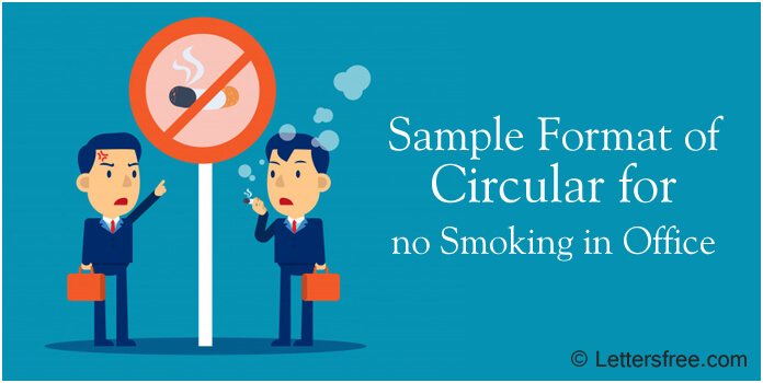 Circular for no Smoking in Office, No Smoking Memo Sample Format