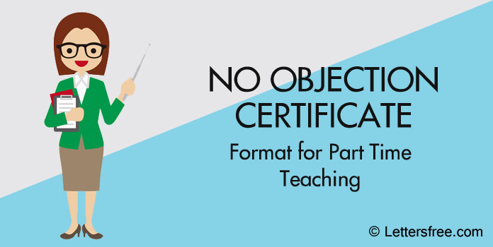 No Objection Certificate (NOC) Letter Format for Part-Time Teaching