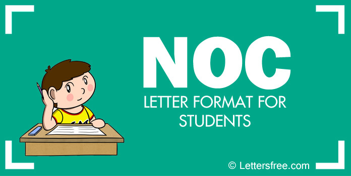 Sample NOC Letter for Students Format, Template