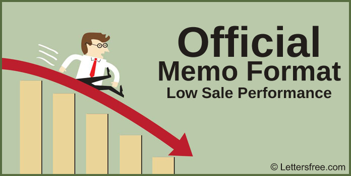 Low Sale Performance Official Memo Format