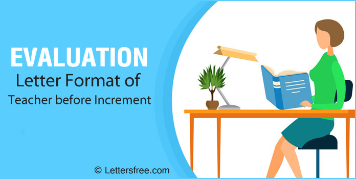 Evaluation Letter of Teacher before Increment