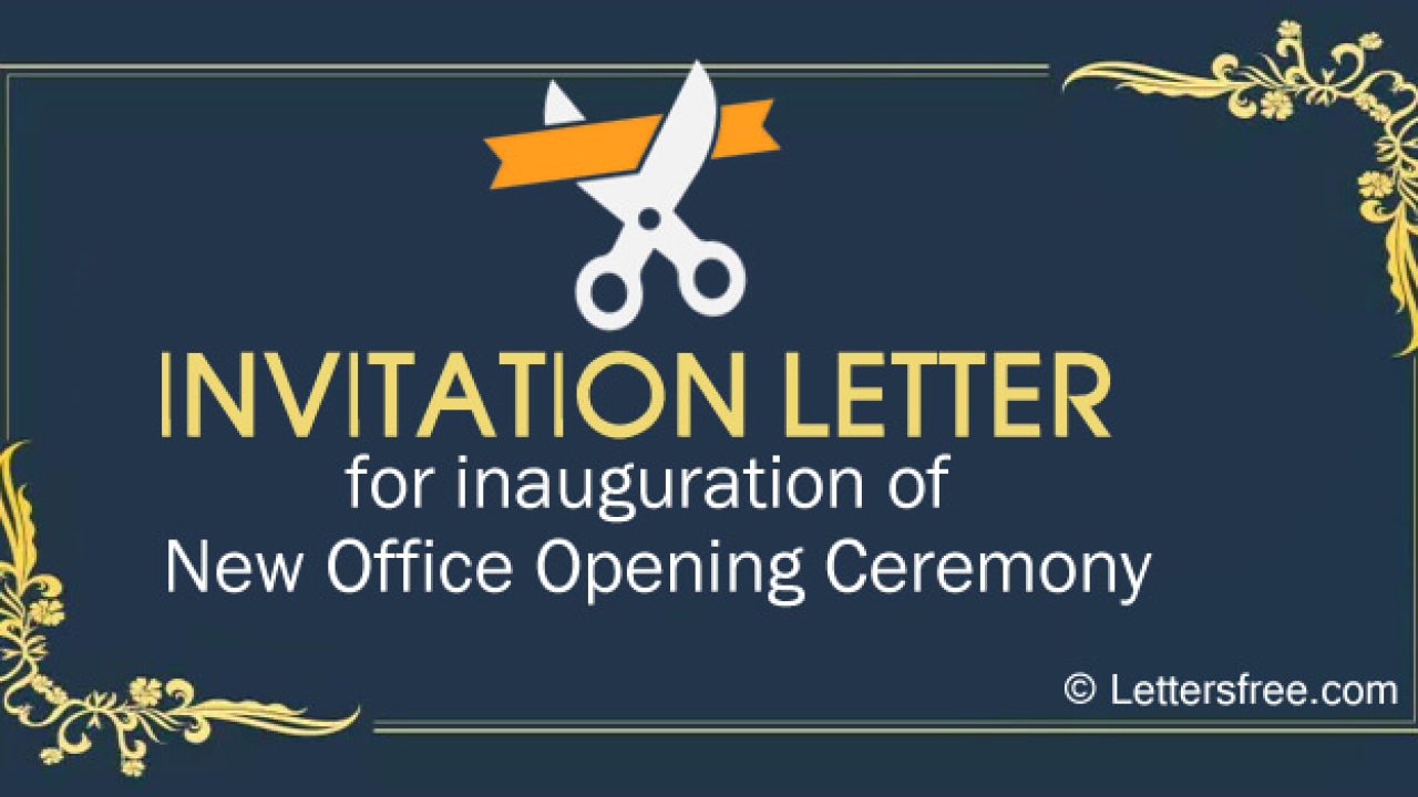 Invitation Letter For Opening Ceremony Of Hospital Infoupdate Invitation Letter For Opening Ceremony Of Hospital Infoupdate