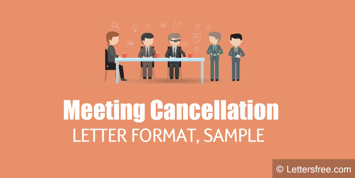 Meeting Cancellation Letter Example Sample