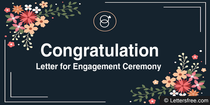 Engagement Ceremony Congratulation Letter Format