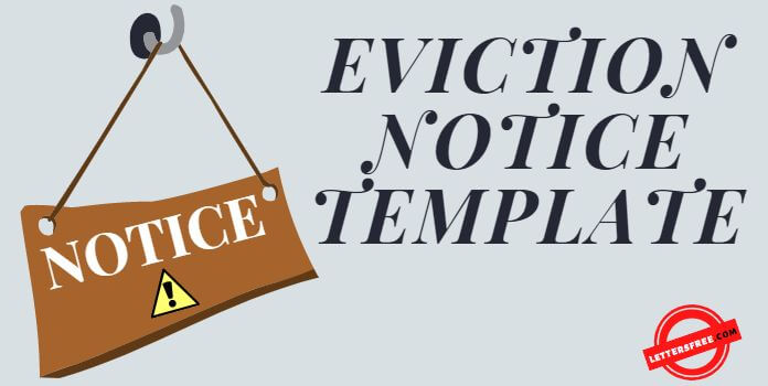 Eviction notice letter template