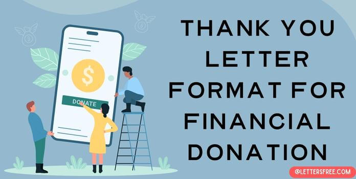 Thank you Letter Format For Financial Donation